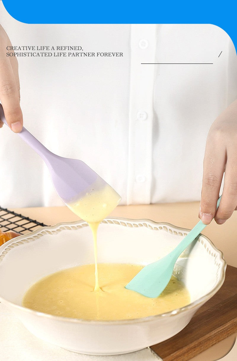 Espátula de crema de silicona antiadherente, herramientas de cocina resistentes al calor para hornear pasteles DIY