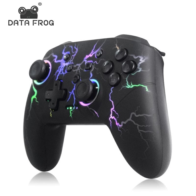 Control Inalámbrico DATA FROG Pro para Switch / Switch Lite / Consola OLED para PC, Joystick con Doble Vibración y Control de Movimiento