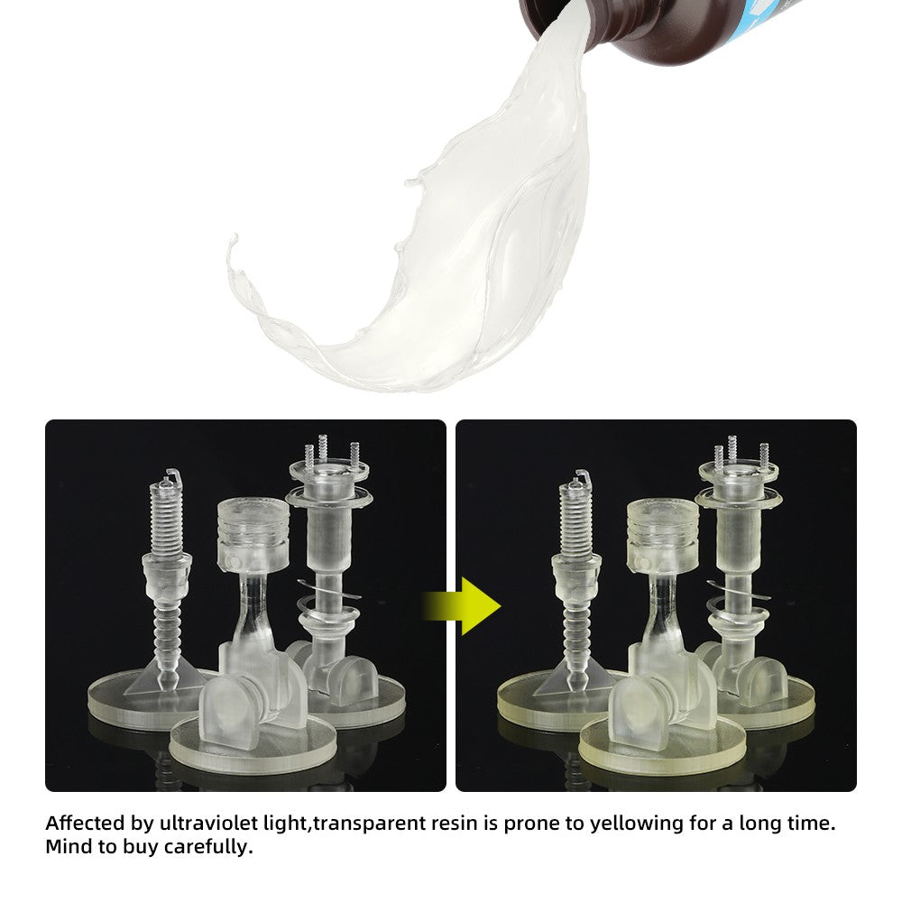 ANYCUBIC 4 unids/lote 405nm resina UV para impresora 3D LCD resina de fotopolímero líquido impresión 3D actualización de resina 1kg