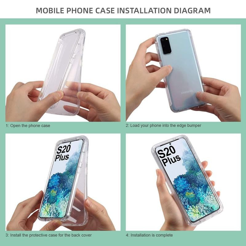 360 PC de cuerpo completo + funda protectora de TPU para Samsung Galaxy S22 S23 S21 S20 FE Ultra Plus S10 S9 S8 Plus Note 20 10 8 9