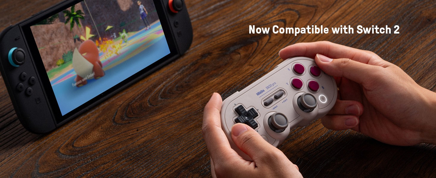 Control Inalámbrico para Juegos 8Bitdo SN30 Pro con Bluetooth y Efecto Hall para Switch 2, MacOS, Android, Raspberry Pi, Windows, Steam Deck