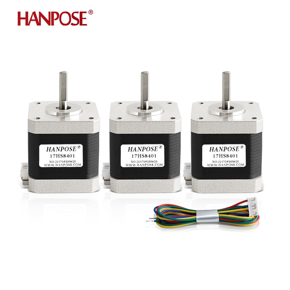20 piezas Motor paso a paso Nema 17 17HS8401 con línea DuPont 4 conductores Nema17 H48mm longitud 1.8A para impresora 3D Motor de 42 pasos