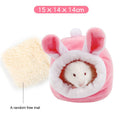 Jaula para hámster, cama suave y cálida, hamaca para ratas, cerdo, ardilla, casa de invierno, nido de terciopelo, cama cálida para dormir, artículos para mascotas pequeñas