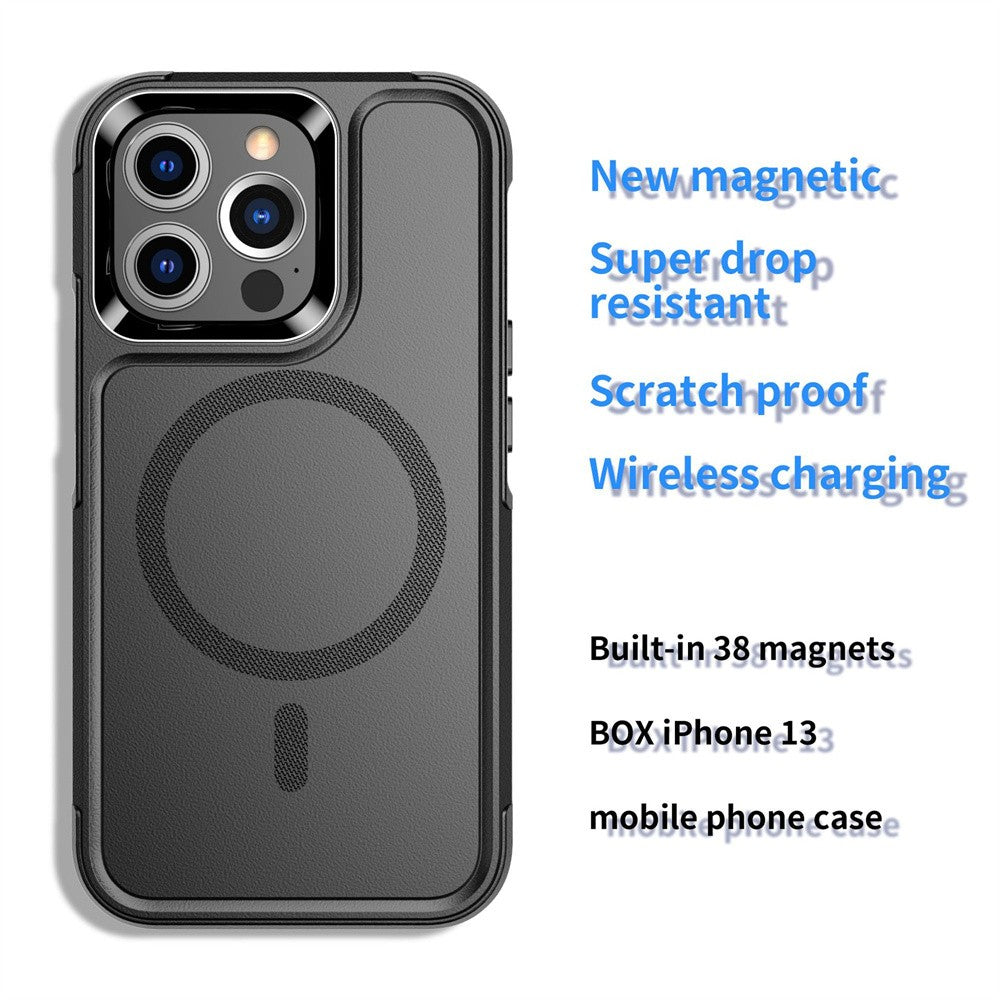 Funda magnética para iPhone 13 mini 16 15 14 Pro Max Plus 12, MagSafe, protección contra caídas de grado militar, resistente, a prueba de golpes