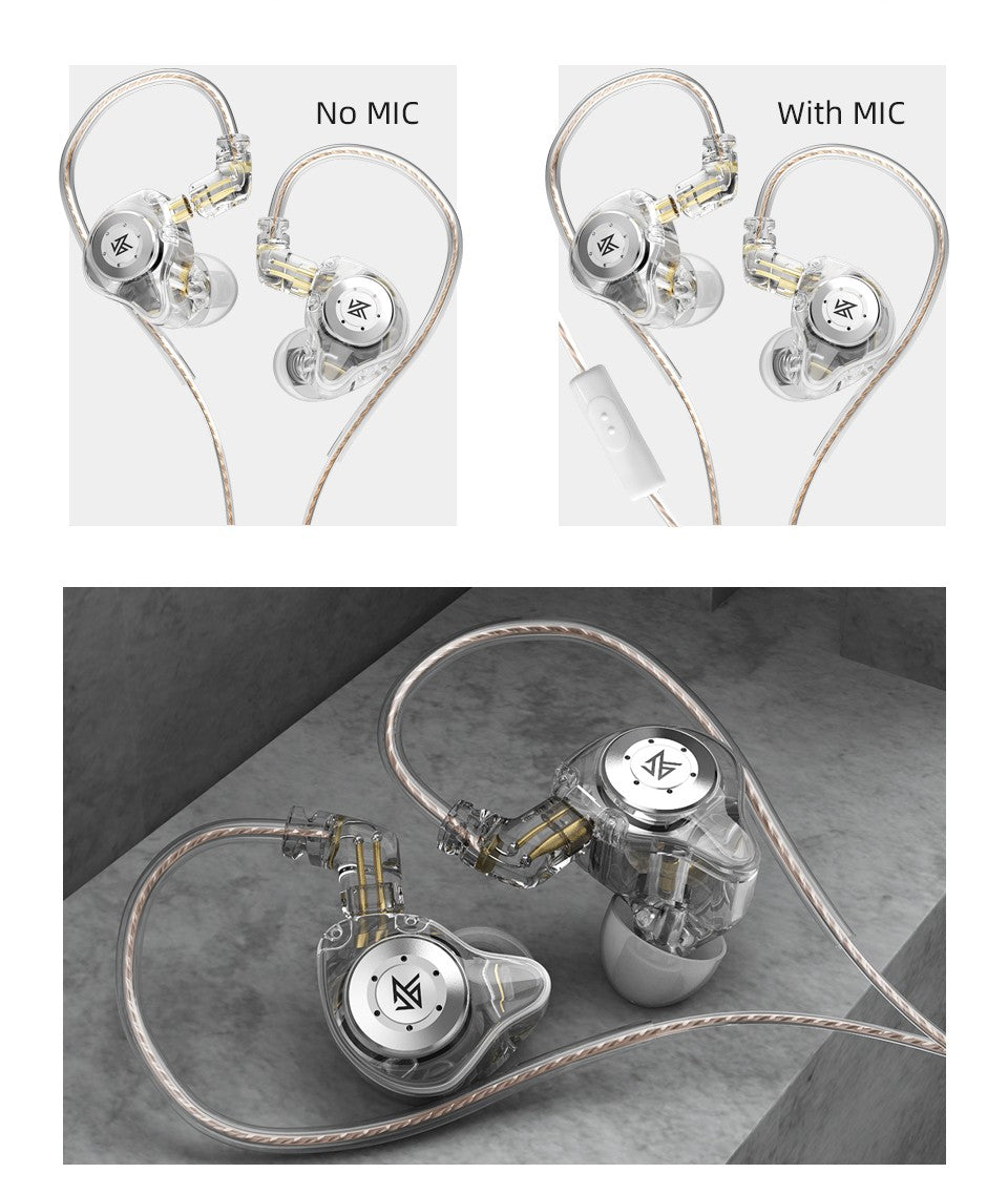 KZ EDX Pro auriculares dinámicos en el oído Monitor HiFi auriculares con cable bajo estéreo juego música tapones para los oídos auriculares con cancelación de ruido