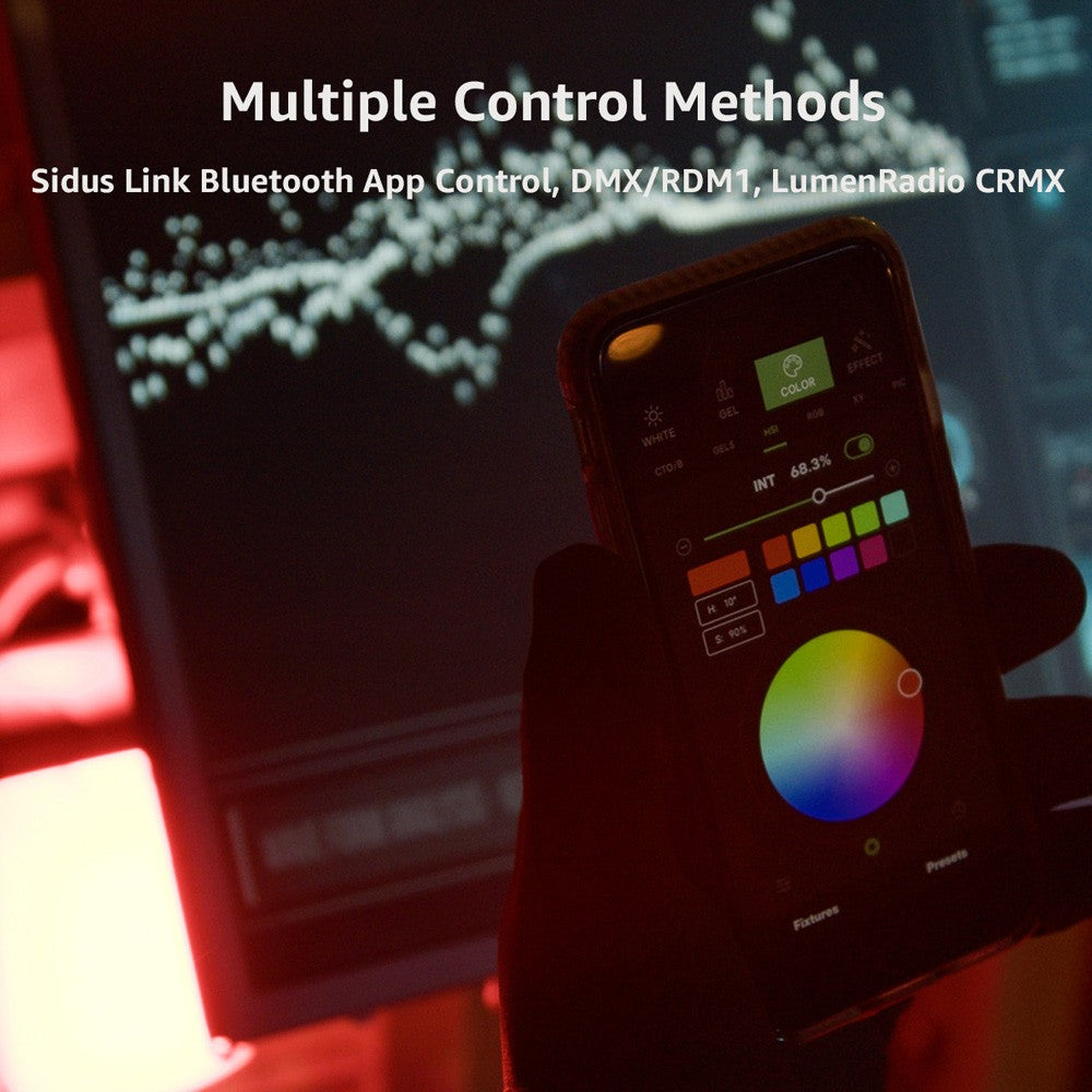 Aputure MC Pro RGBWW Luz LED, 2000K-10000K Soporte Atracción magnética Protección IP65 15 Efectos de luz incorporados Control por aplicación