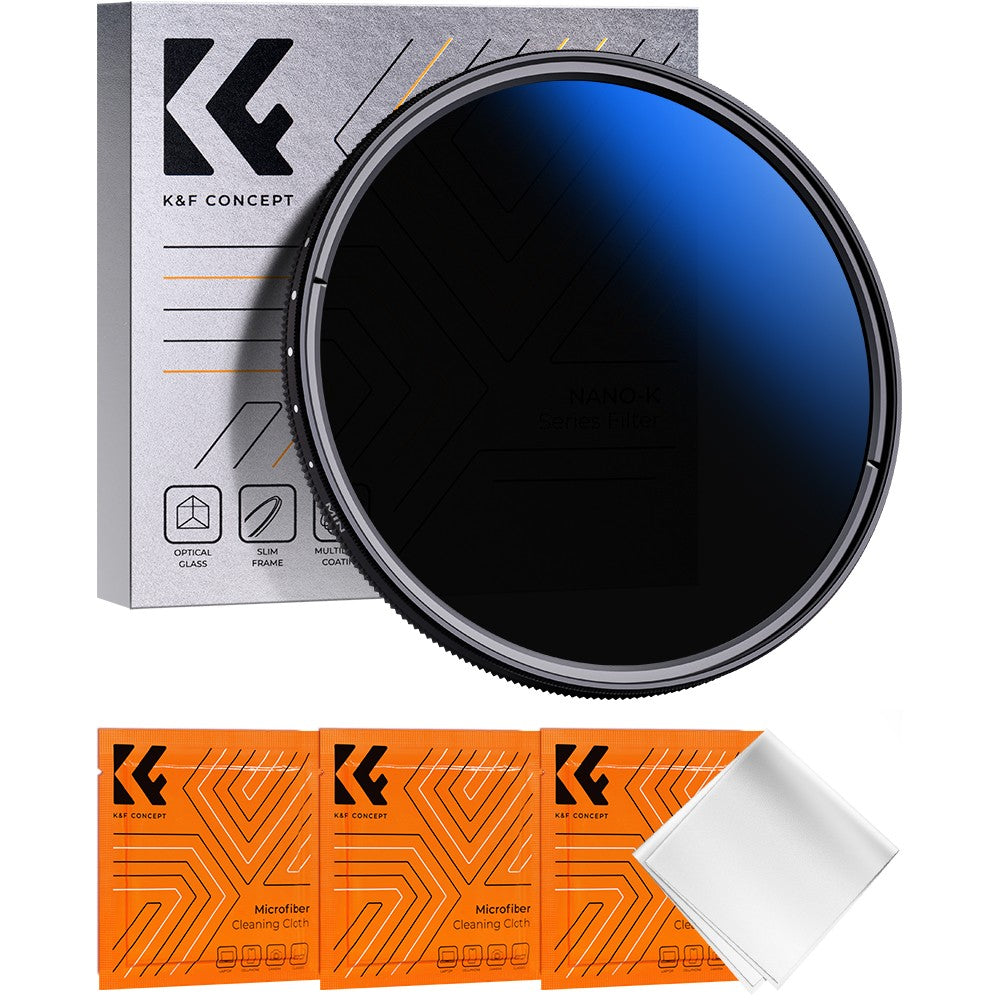 K & F CONCEPT 37-82mm ND2 a ND400 densidad neutra ajustable ND Variable lentes de cámara filtro de tela 49mm 52mm 58mm 62mm 67mm 77mm