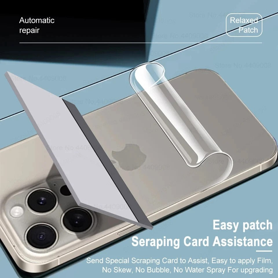 Protector de pantalla de película de hidrogel trasero para iPhone16, 15, 13, 12, 14, 11 Pro Max Plus Mini, cubierta completa suave transparente, no accesorio de vidrio, 2 uds.