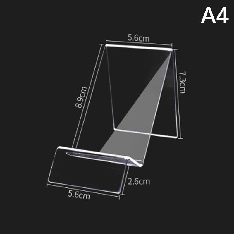 Soporte de acrílico transparente para teléfono móvil, base de escritorio para teléfono inteligente, cargador de escritorio Universal, soporte para teléfono