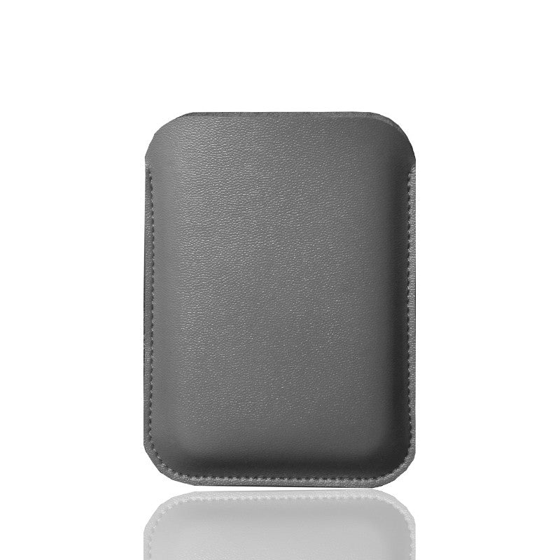 Funda de cuero con funda para banco de energía para iPhone 13, funda para batería externa Magsafe