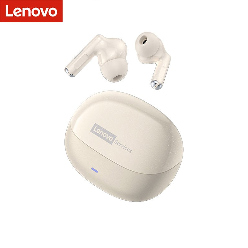 Auriculares Inalámbricos Lenovo LE257 con Bluetooth 6.0, Sonido HiFi, Cancelación de Ruido ENC, Auriculares TWS para Juegos y Deportes con Micrófono