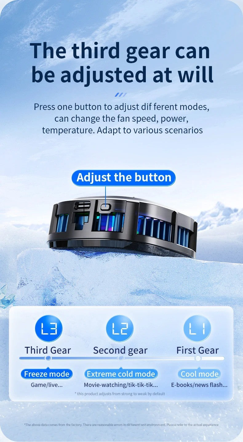 Ventilador de refrigeración de radiador móvil magnético 2 en 1 para iPhone IPAD Samsung Huawei teléfono móvil tableta ordenador refrigeración de juegos General