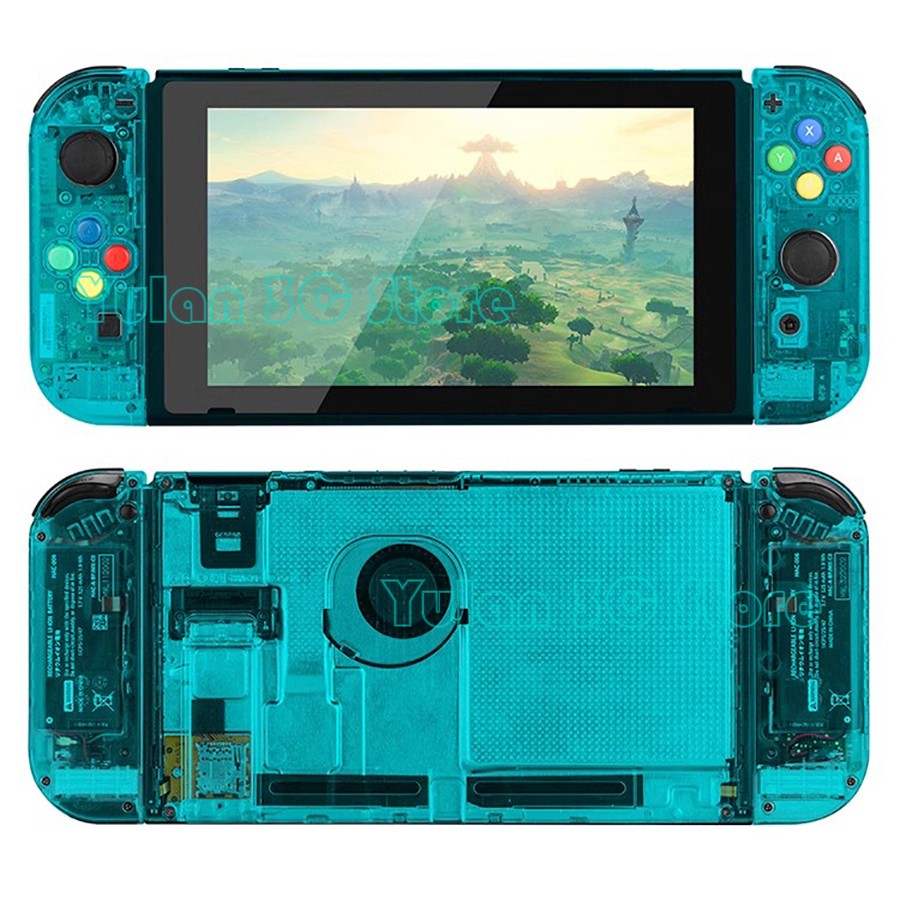 Nuevo NIntend Switch, carcasa de repuesto DIY, funda transparente para consola Nintendo Switch, accesorios de juego Joycon derecho e izquierdo