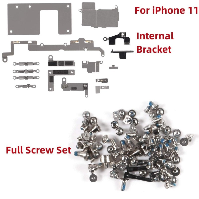 Piezas de repuesto de soporte interno y juego completo de tornillos para iPhone 7 7Plus 8 8Plus X XR XSMAX 11 11PRO MAX 12 12PRO MAX 12Mini