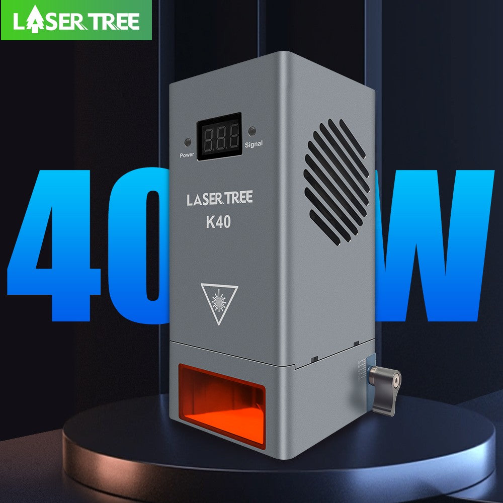 Árbol láser 20W 30W 40W 60W módulo láser con asistencia de aire TTL módulo de luz azul para grabador láser CNC herramientas de corte de carpintería