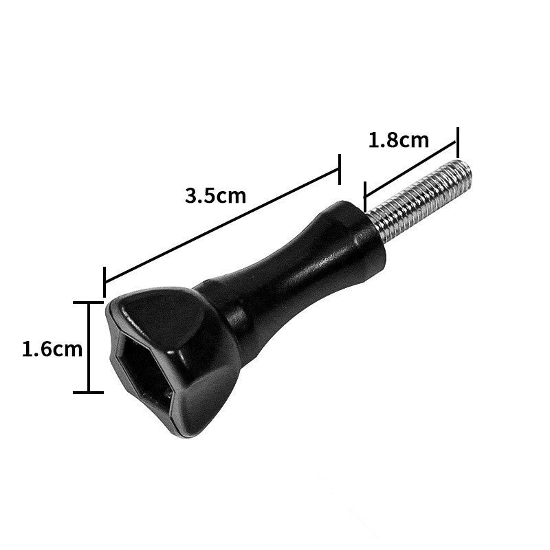 Juego de tornillos de pulgar largos, 1/10 Uds., Compatible con GoPro 13 12 11 10 9 8 cámaras deportivas, tornillos fáciles de apretar y aflojar, acero inoxidable