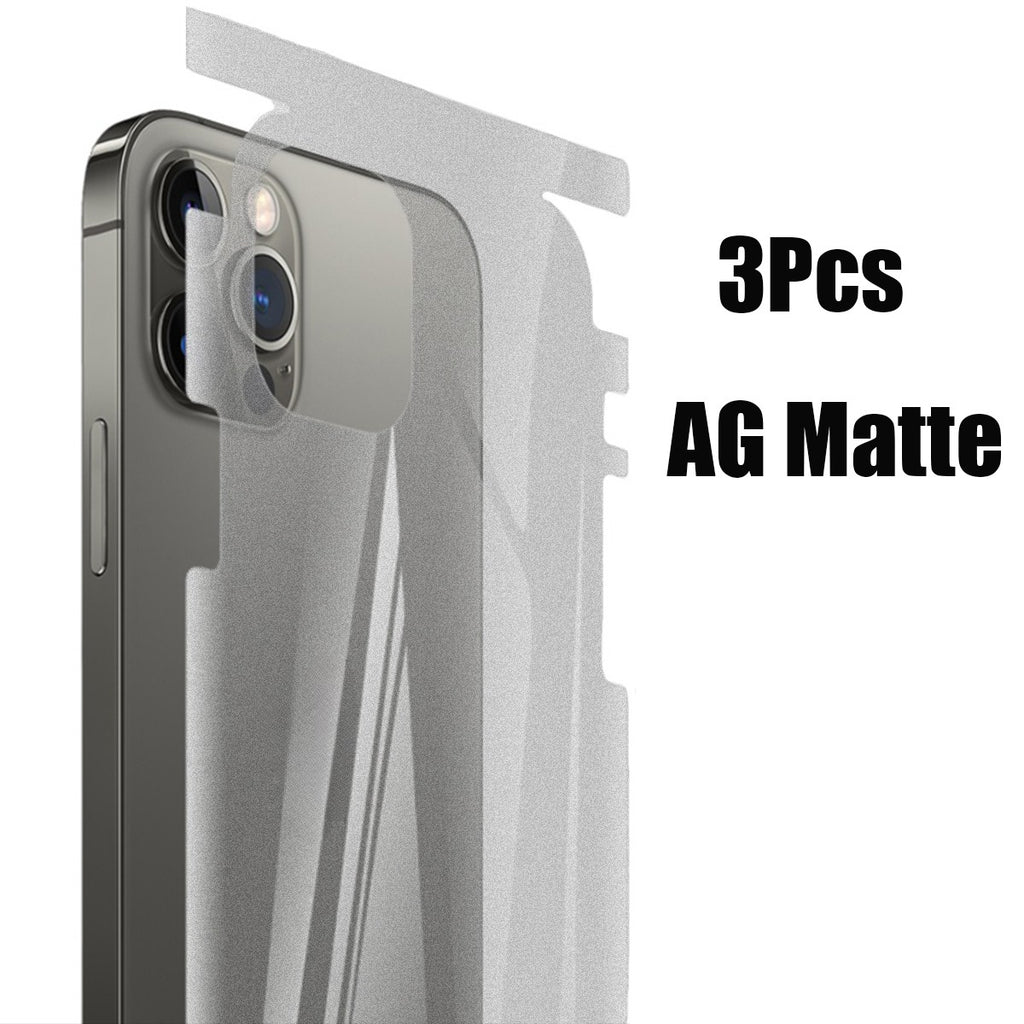 3 uds película protectora trasera de hidrogel para iPhone 16 15 12 13 14 pro max 12Mini 13Mini cubierta protectora de pantalla trasera bordes laterales