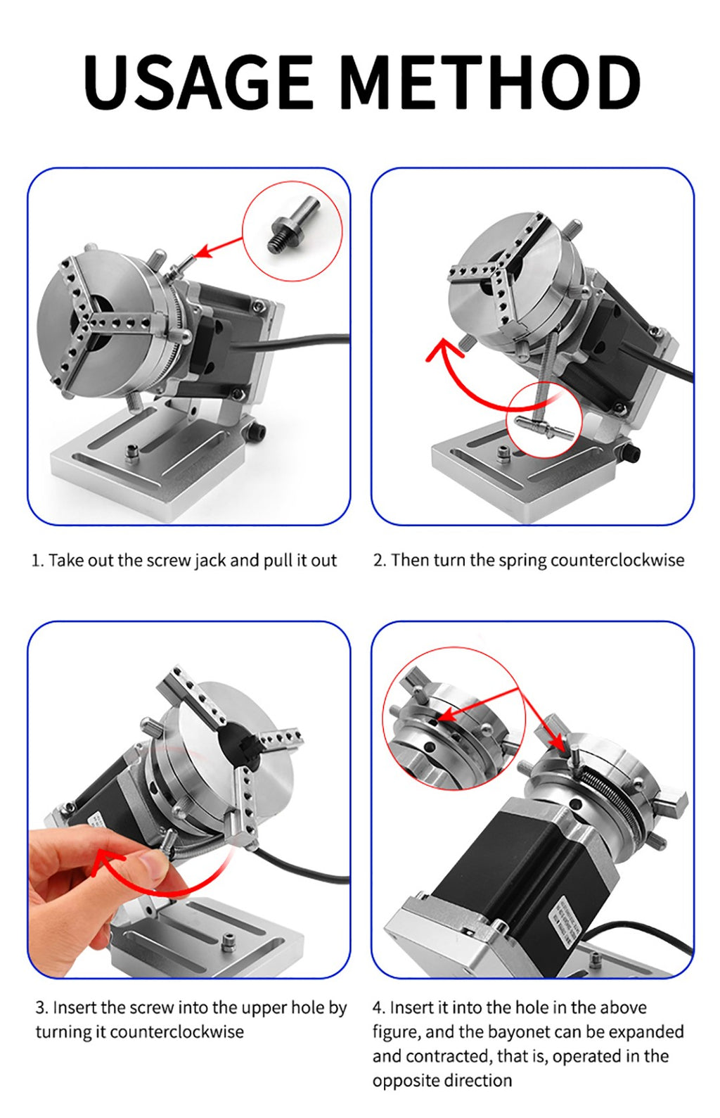 Accesorios para Máquina de Marcado Láser de Fibra, Mesa Giratoria D80 D69 D50 para Tazas, Pulseras y Anillos