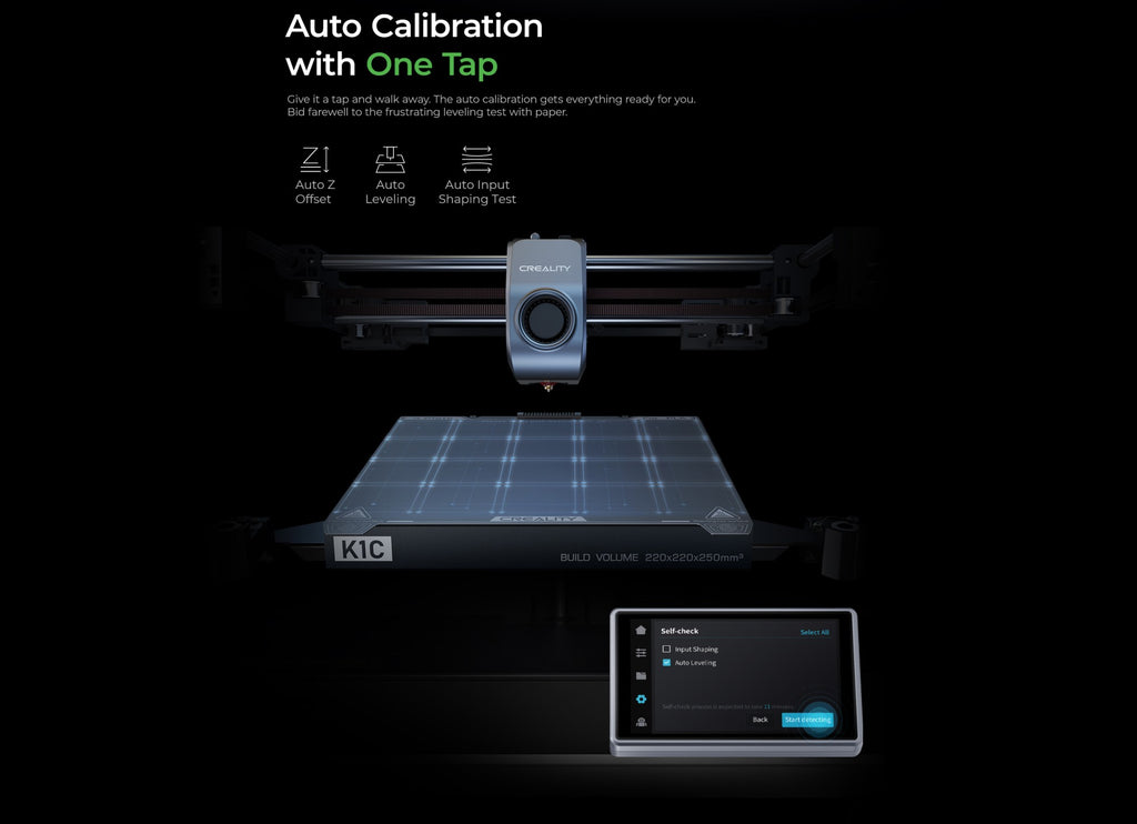 Creality-impresora 3D k1/K1MAX /K1C, extrusora de accionamiento directo de doble engranaje, velocidad de impresión Hotend de flujo máximo de 32mm, 600 MM/S