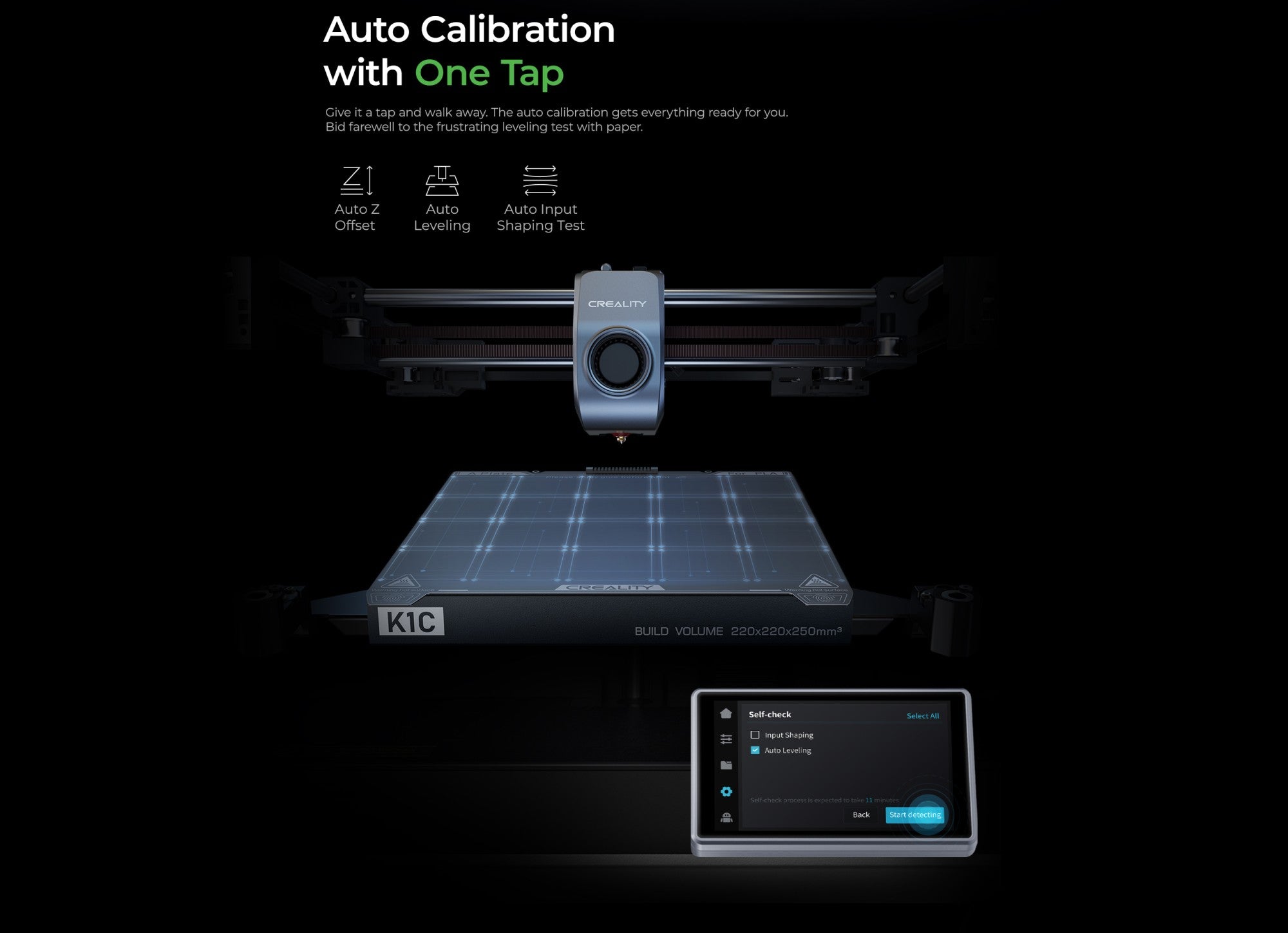 Creality-impresora 3D k1/K1MAX /K1C, extrusora de accionamiento directo de doble engranaje, velocidad de impresión Hotend de flujo máximo de 32mm, 600 MM/S