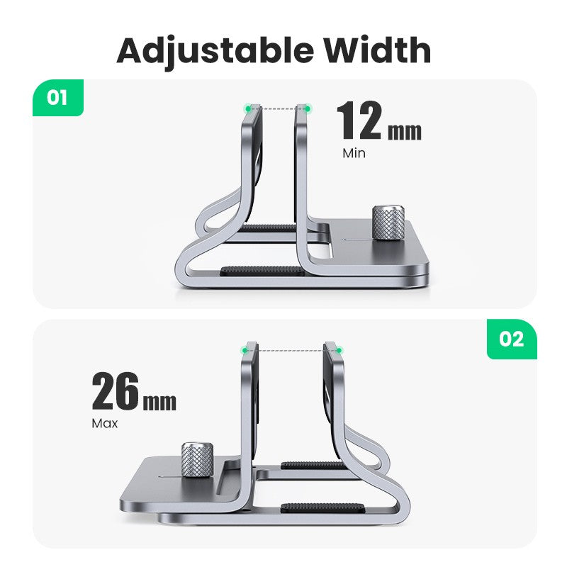 Soporte Vertical para ordenador portátil UGREEN para MacBook Air Pro, soporte plegable de aluminio para portátil, soporte para tableta MacBook Pro