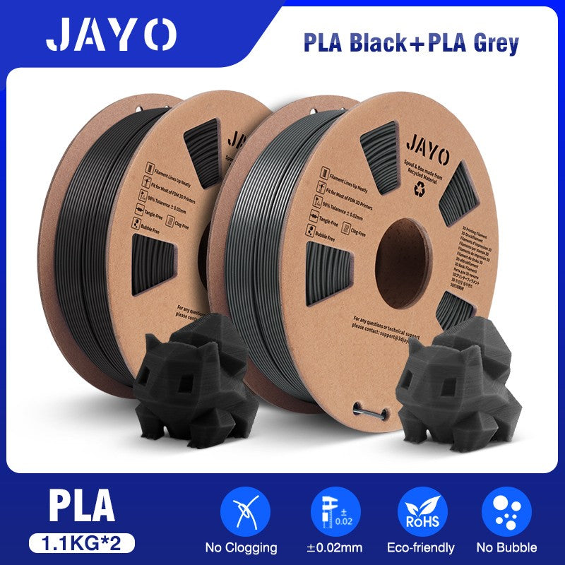 Filamento de impresora 3D JAYO PLA/PETG/SILK/TPU/ABS 1,75mm 2 rollos de materiales de impresión 3D para impresora 3D envío gratis
