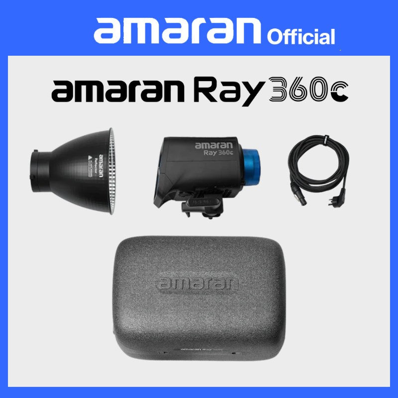Amaran 300c luz de vídeo RGB COB 300c, montaje Bowen 2500K-7500K con G/M Hyper Reflector, Control por aplicación Aputure, do Brasil