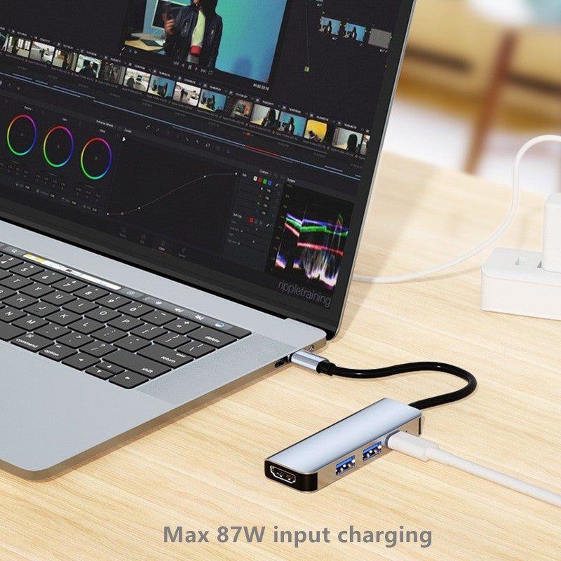 Adaptador USB C a HDMI 4K, USB 3.0 Tipo C PD SD TF, Estación de Acoplamiento, Divisor para MacBook, iPad, Samsung S10, Dex, Laptop
