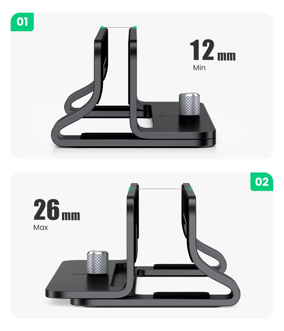 UGREEN-soporte Vertical para ordenador portátil, accesorio de aluminio para MacBook Pro, tableta y teléfono