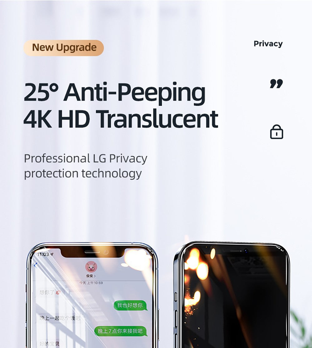 Joyroom Protector de pantalla privado para iphone 17 16 15 14 13 12 11 Pro Max vidrio templado antiespía para iPhone 17 16 pro max vidrio