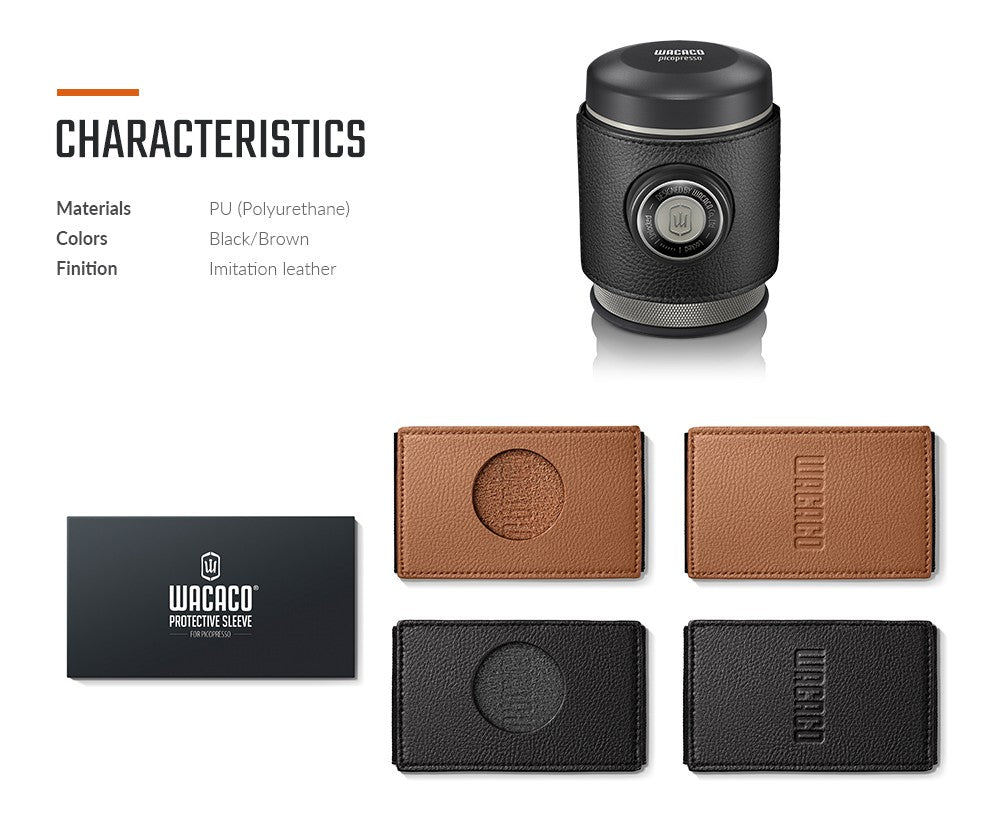 Picopresso Fundas protectoras, imitación de cuero en color negro y marrón para protección y aislamiento