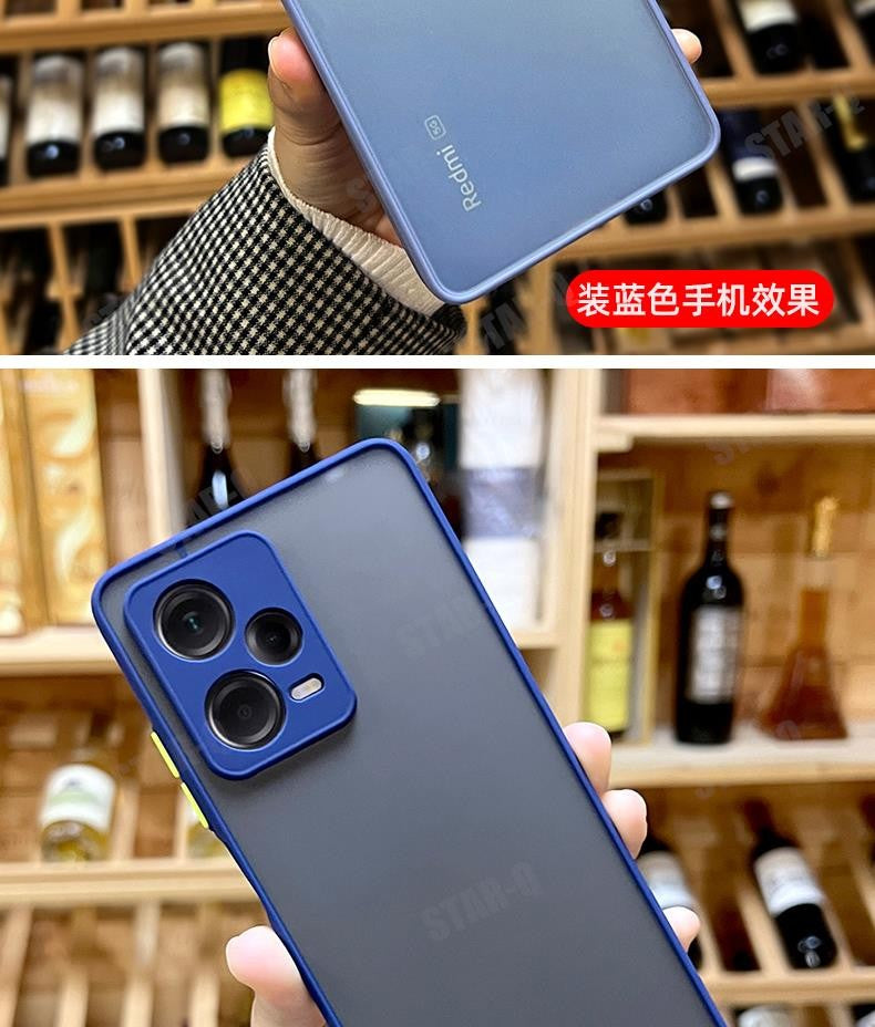 Funda rígida mate Note12 S para Xiaomi Redmi Note 12 Pro Plus 5g 12s 12pro 4g, funda trasera de silicona translúcida a prueba de golpes Redmi12