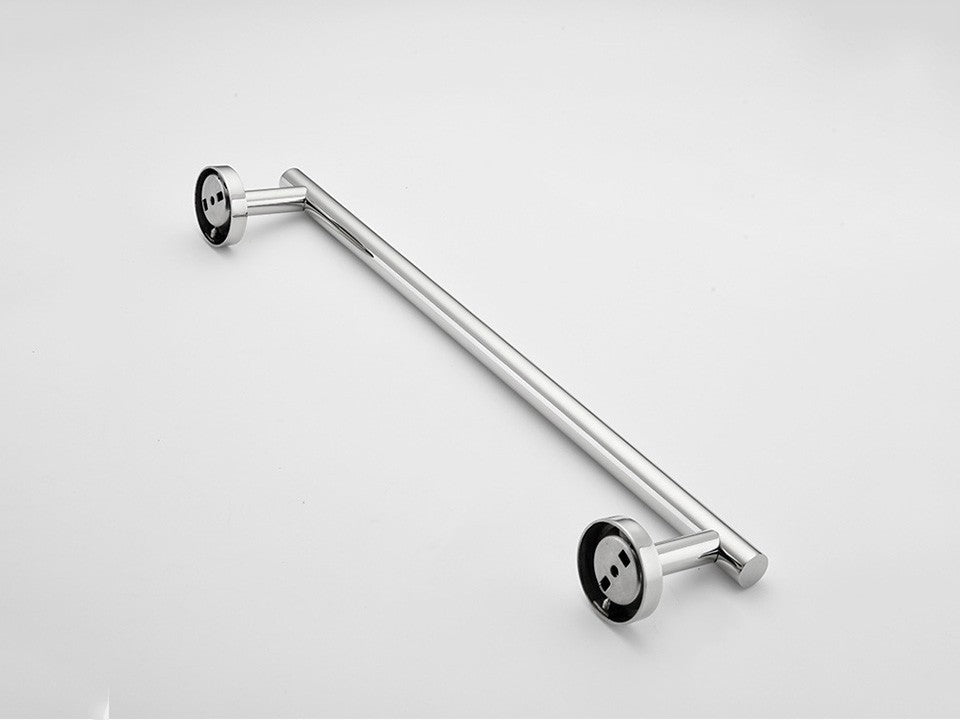 Juego de accesorios de baño con espejo brillante, barra de toalla redonda, soporte de papel higiénico, anillo de toalla, gancho para bata, bricolaje de acero inoxidable