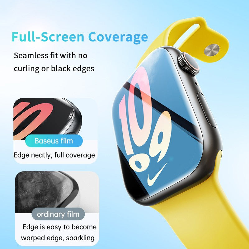 Baseus 2 uds Nano Protector de pantalla para Apple Watch 8 7 6 SE SE2 5 4 hidrogel suave 40/41/44/45mm película protectora de cobertura completa