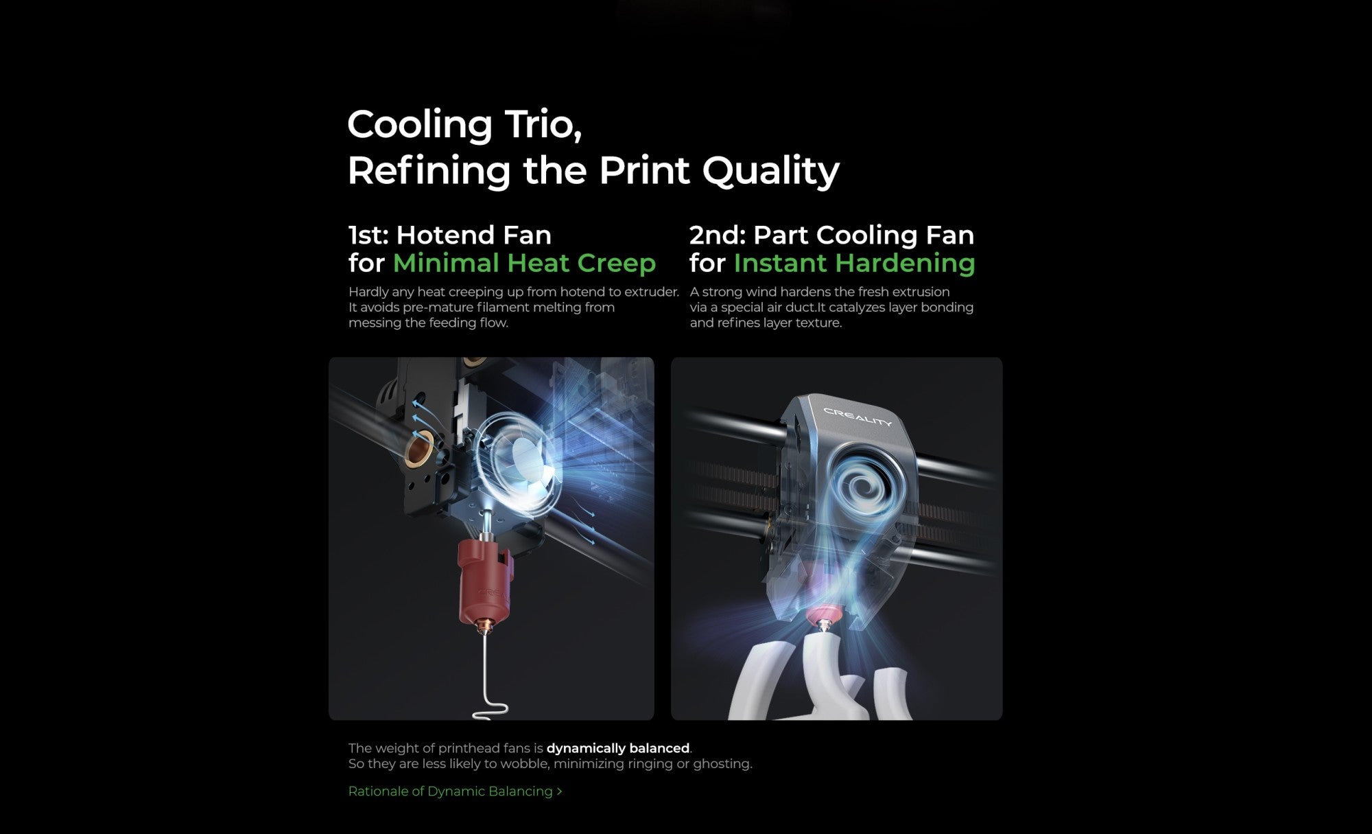 Creality-impresora 3D k1/K1MAX /K1C, extrusora de accionamiento directo de doble engranaje, velocidad de impresión Hotend de flujo máximo de 32mm, 600 MM/S
