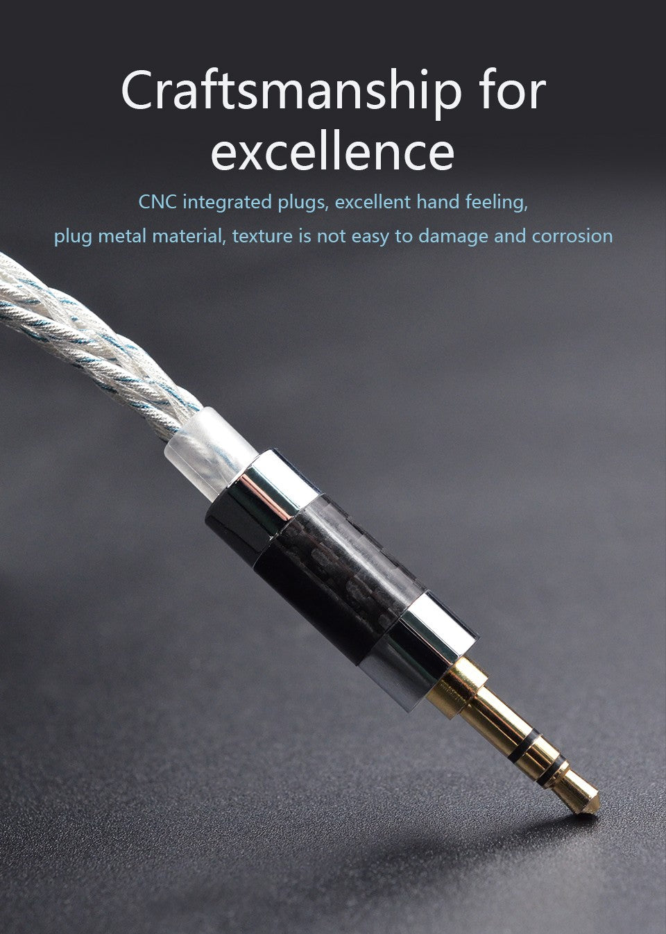 KZ 8 núcleos plata azul híbrido 784 núcleos Cable de actualización plateado Cable de auriculares para KZ ZS10 PRO ZSN PRO ZSX DQ6 ZAX ASX ASF