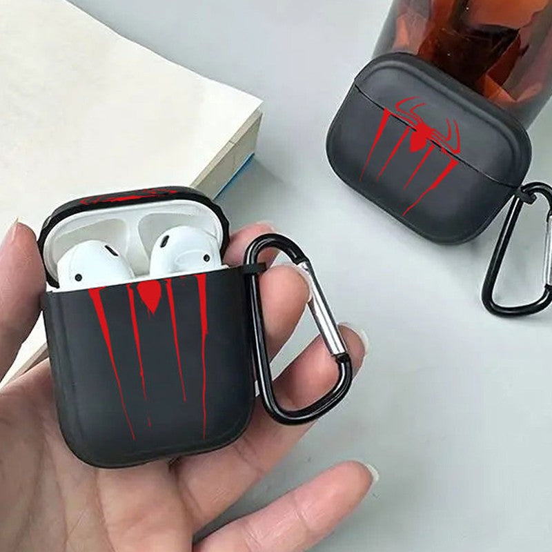 Funda transparente para Airpods negra con estilo, funda para Airpods 4, 2, 3 Pro, 2 generación, funda para Airpod Pro, regalo para auriculares de novio
