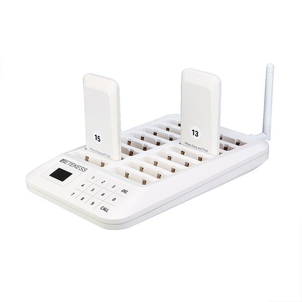 RETEKESS TD157 Sistema de Llamada Inalámbrico para Restaurantes, Localizadores de Mesa, Receptores de Señal Sonora para Food Trucks, Restaurantes de Comida Rápida, Cafeterías y Bares