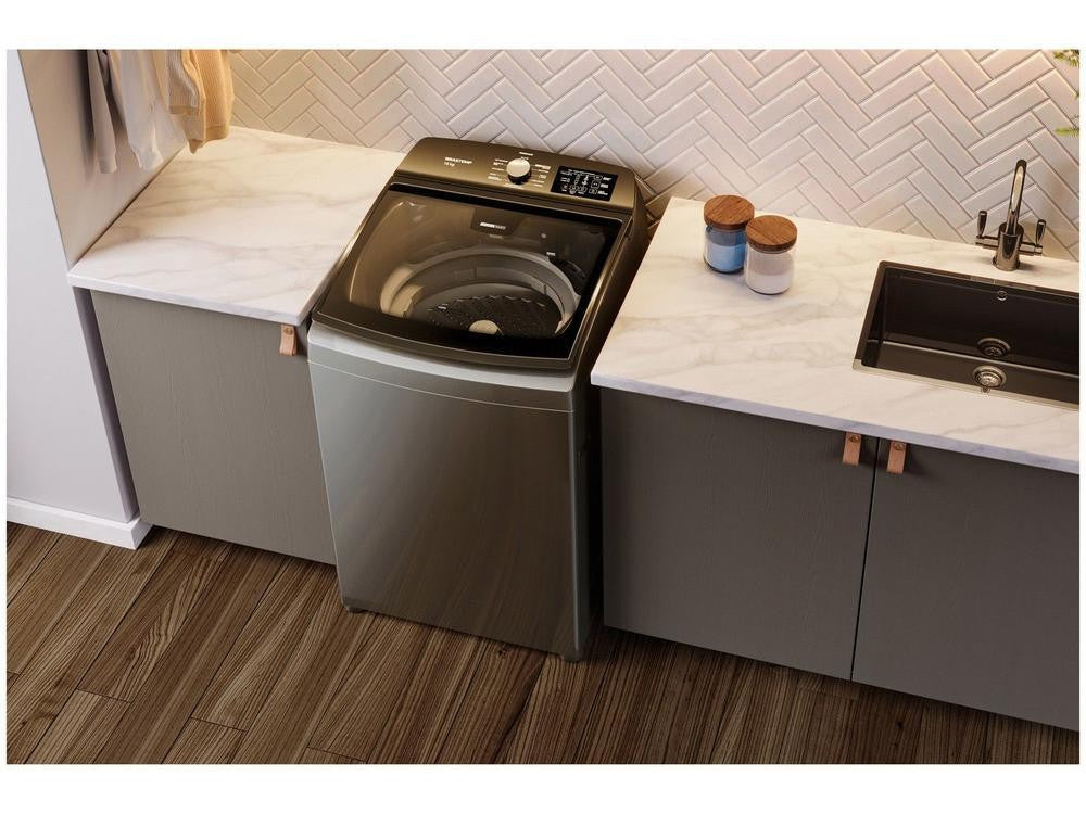 Brastemp-lavadora de titanio, 16kg, 12 programas, BWD16 - 110V