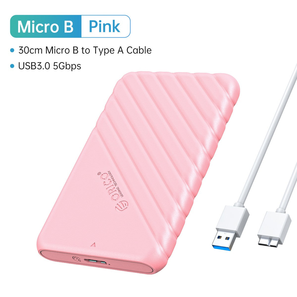 ORICO HDD externo 2,5 "funda HDD USB 3,0 a SATA 5Gbps funda de disco duro para 7-9.5mm 2,5 pulgadas SATA hd externo para PC
