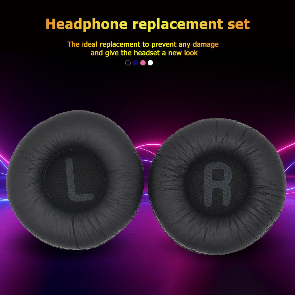 Almohadillas suaves para auriculares JBL Tune 500BT T450BT T600, almohadillas de espuma de cuero para los oídos, reemplazo de cojín, 1 par