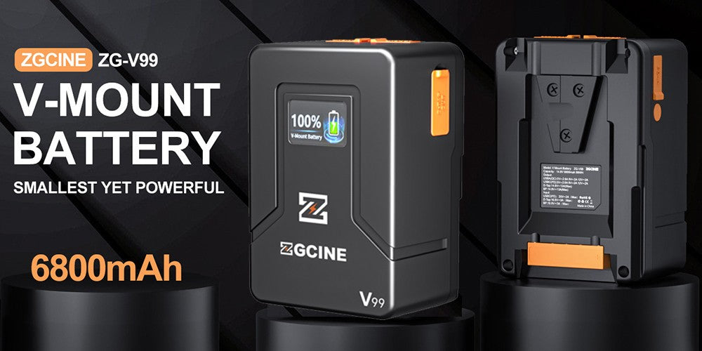 (DO Brasil) Batería de litio V-Lock ZGCINE ZG-S200 V99 con montura V para videocámaras/dispositivos digitales/luces de video/monitores