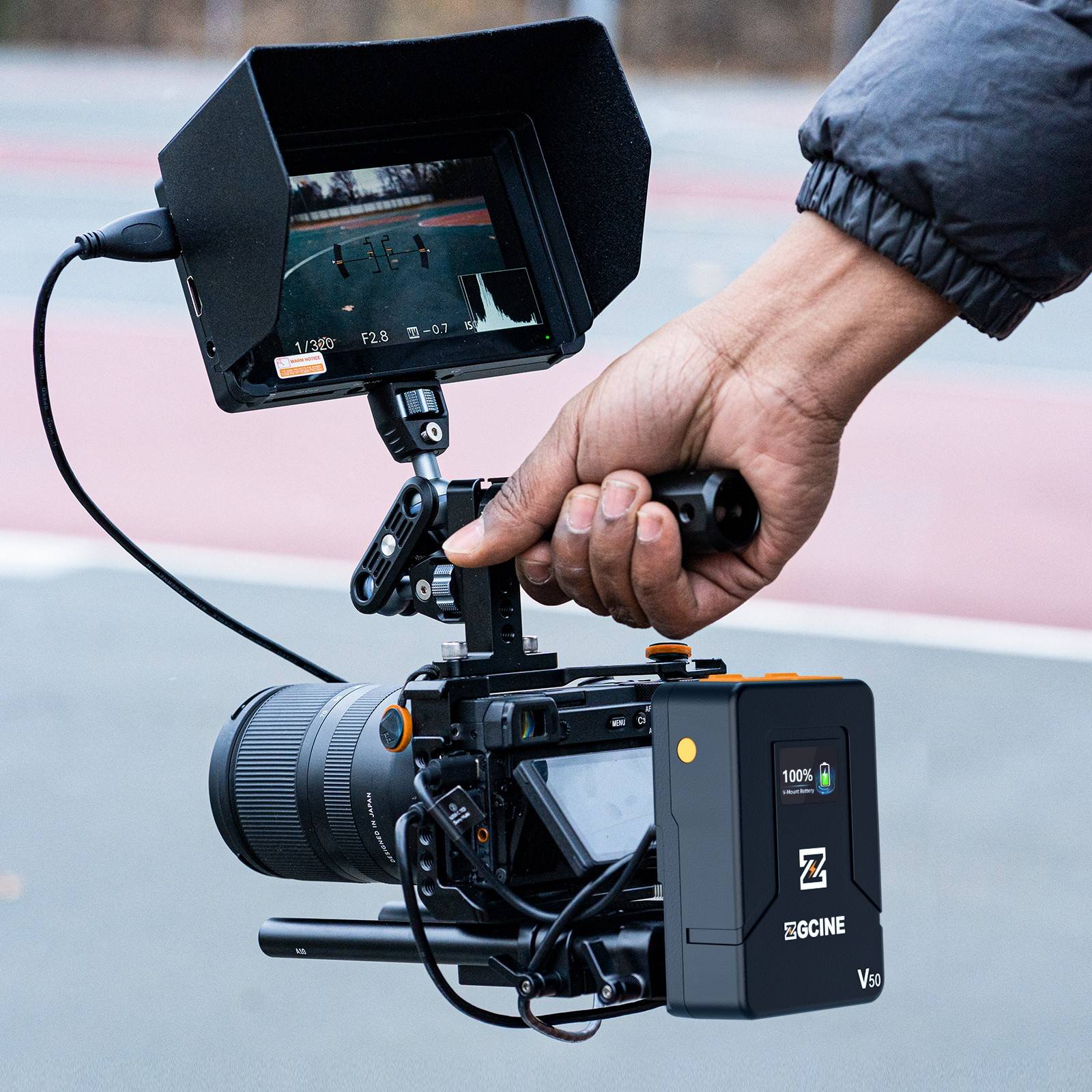 (DO Brasil) Batería de litio V-Lock ZGCINE ZG-S200 V99 con montura V para videocámaras/dispositivos digitales/luces de video/monitores