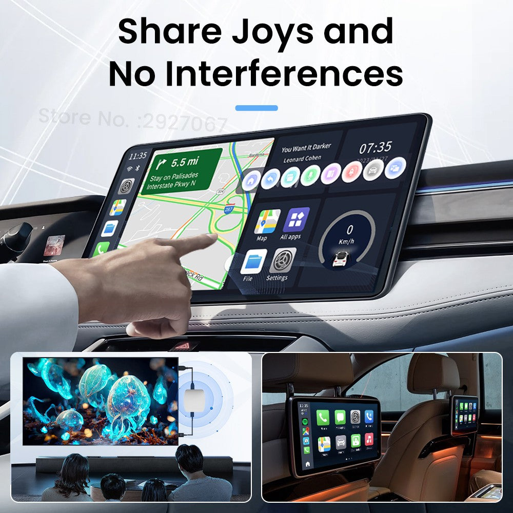 Caja de transmisión de video y TV con Android 13 CarPlay Ai Box SDM660 6225 CarlinKit HDMI inalámbrico para coche OEM 8G + 128G