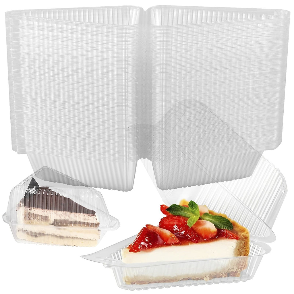 100 Uds. Tazas de postre multiusos con tapas contenedor de magdalenas reutilizable de 8oz caja de postre individual cuadrada transparente caja de almacenamiento de pasteles sellada