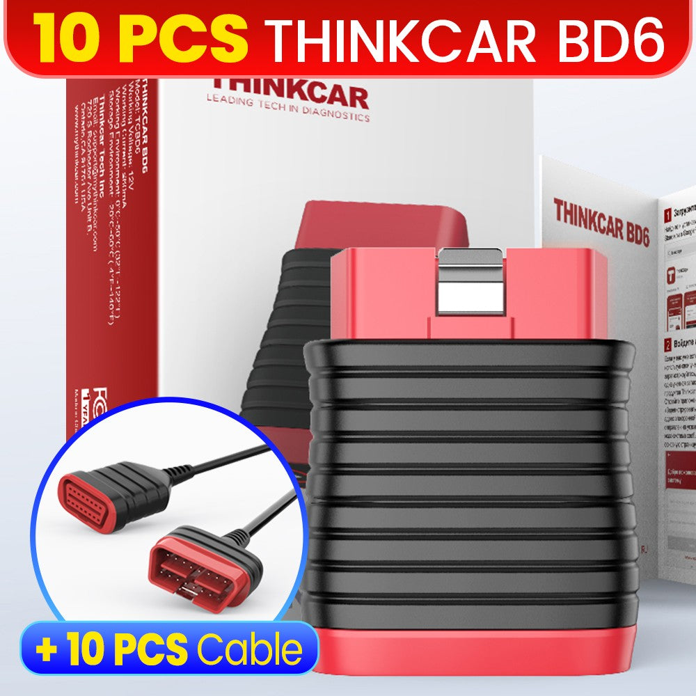 THINKCAR BD6 escáner Bluetooth herramienta de diagnóstico de coche escáner OBD2 sistema completo de diagnóstico 5 restablecer aceite IMMO lector de código de diagnóstico automático
