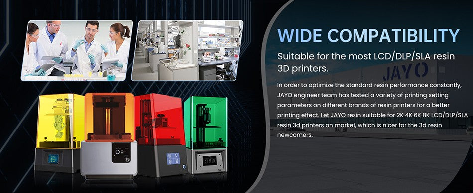 JAYO resina 3D ABS como/como PA/ aunque/alta temperatura/estándar 10KG líquido de curado UV rápido resina UV LCD para materiales de impresora 3D