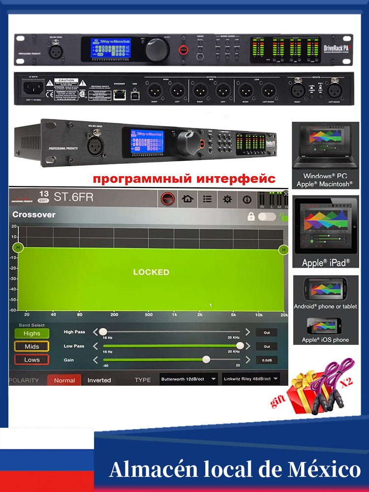 Sistema de Gestión de altavoces 2 en 6, procesador Digital DriveRack PA2 DSP, si
