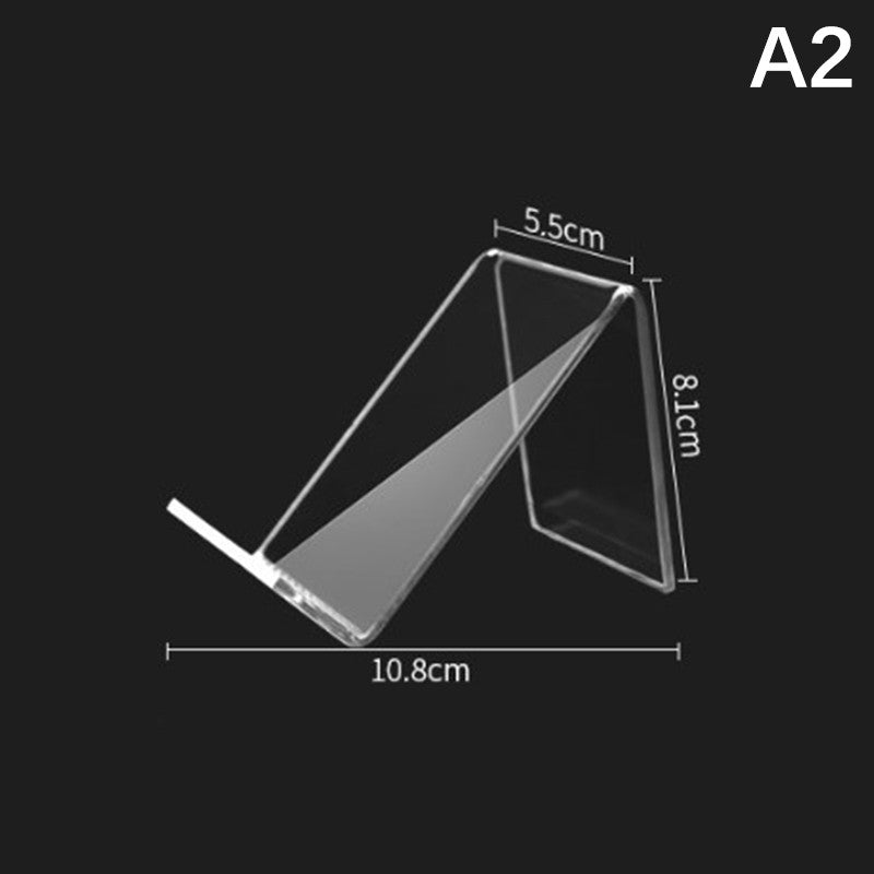 Soporte de acrílico transparente para teléfono móvil, base de escritorio para teléfono inteligente, cargador de escritorio Universal, soporte para teléfono