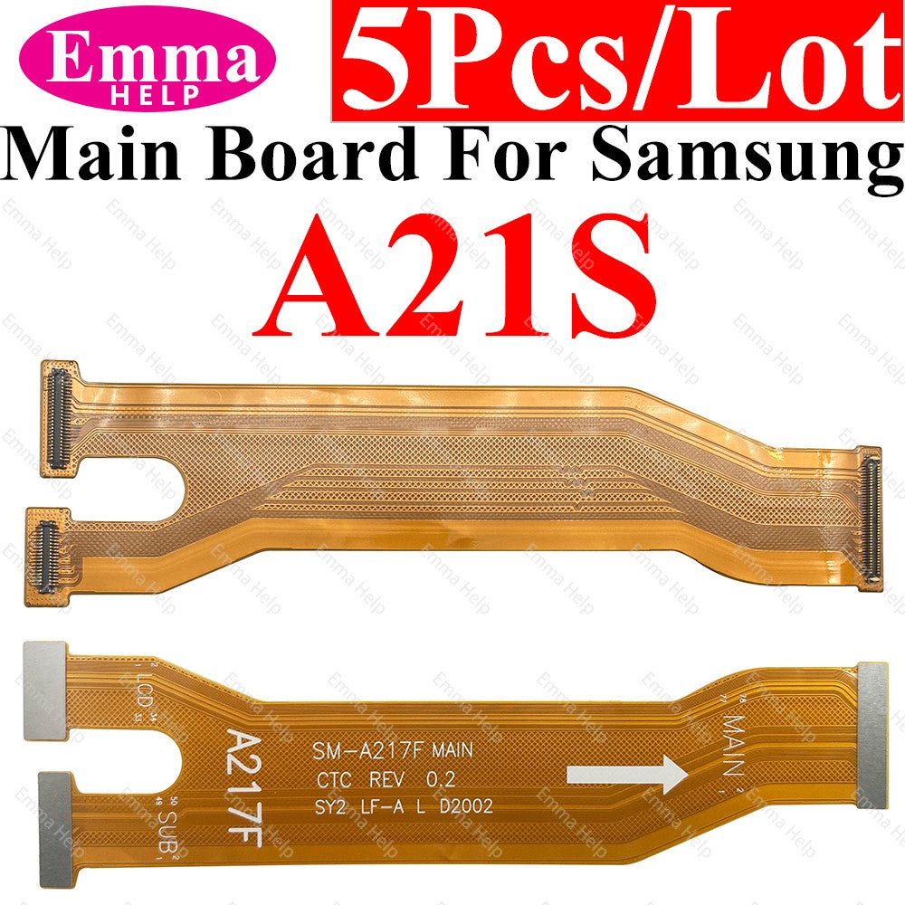 Cable flexible de placa base de 5 uds para M12 M14 M15 M16 para Samsung Galaxy A21S A31 A51 A71 A50 A40 A30 A20S A10 A10S